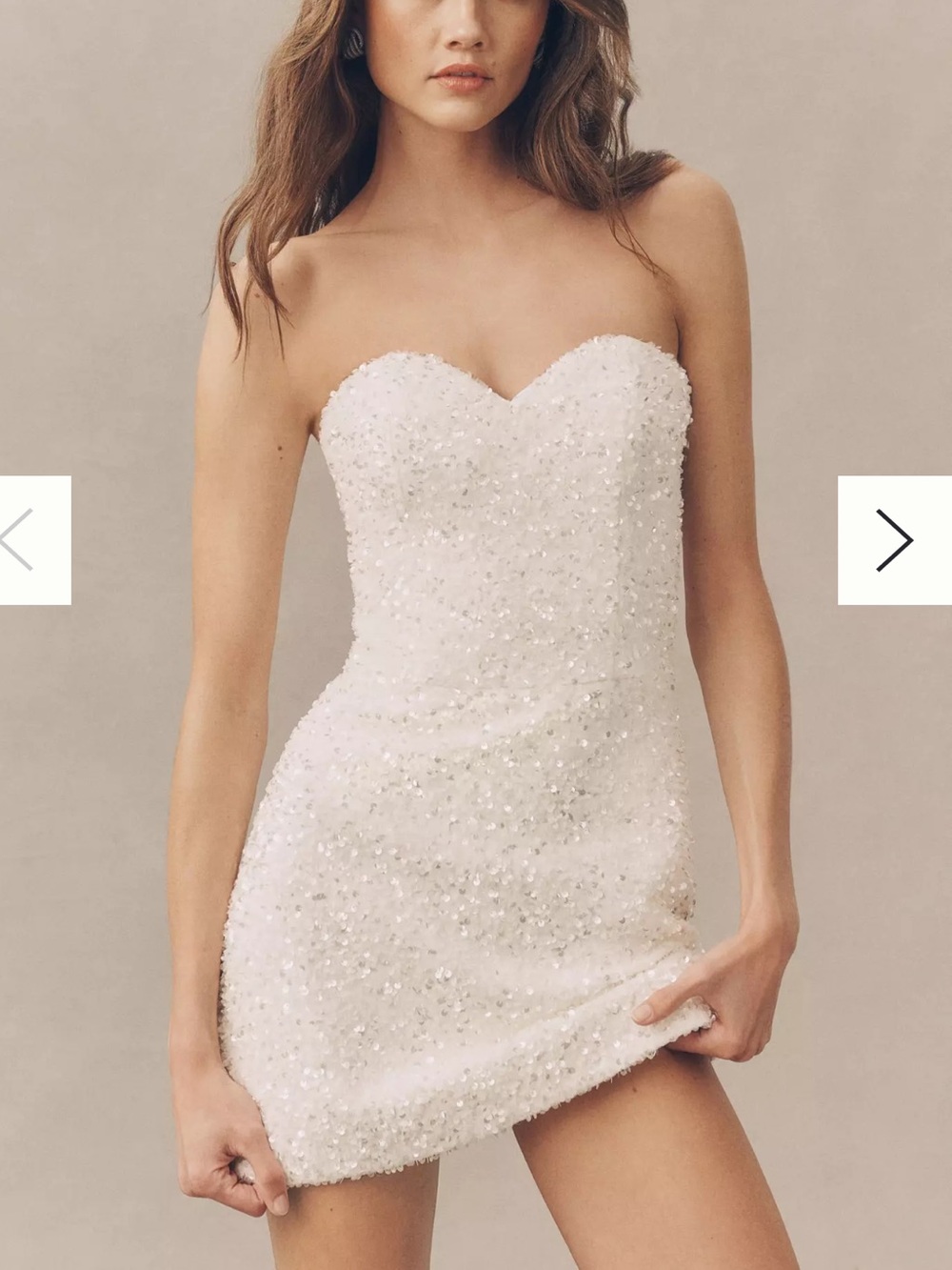 Helsi Strapless Sequin Mini Dress